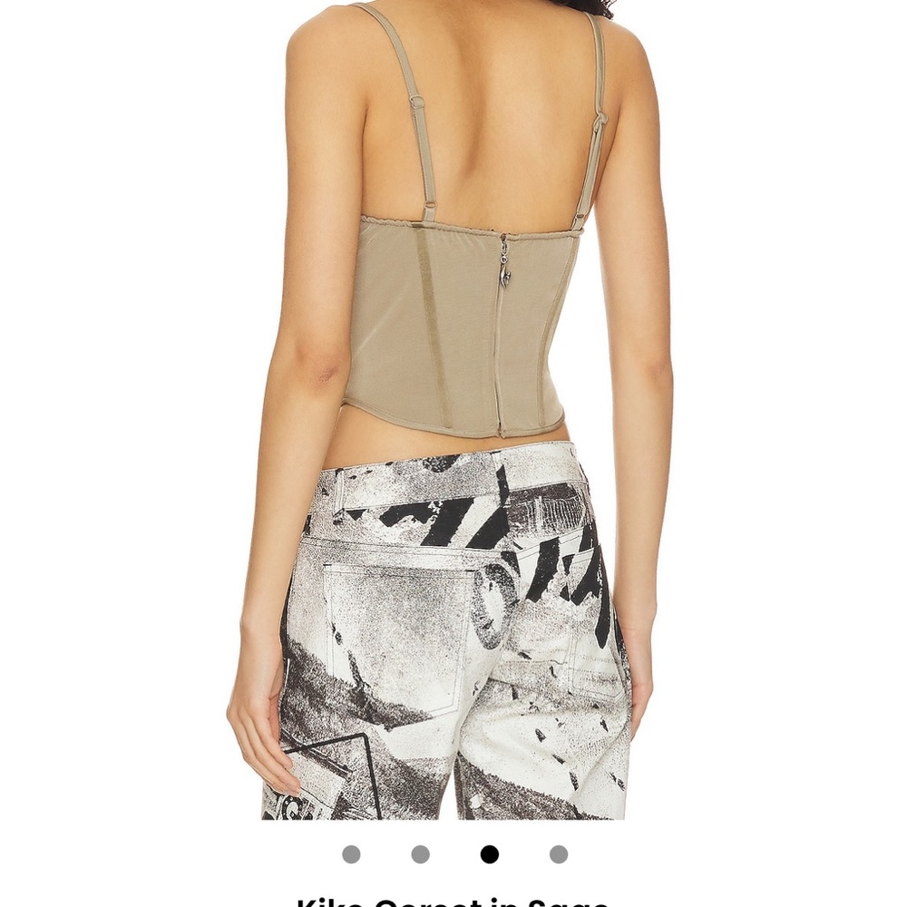 Miaou kiko corset in sage